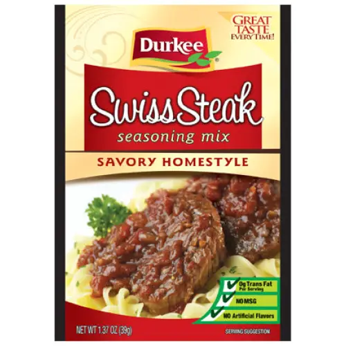 Durkee Swiss Steak Seasoning 1.37 oz. - Spices and Herbs