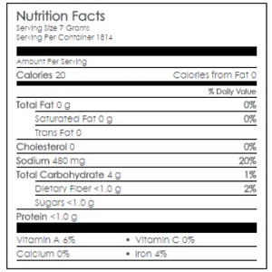 Nutritional Information