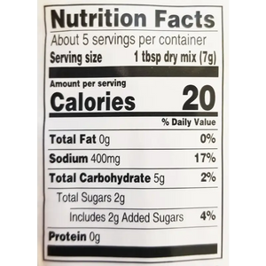 Nutritional Information