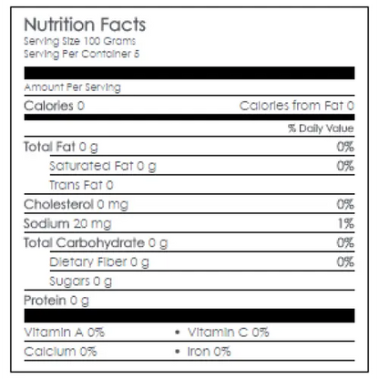 Nutritional Information