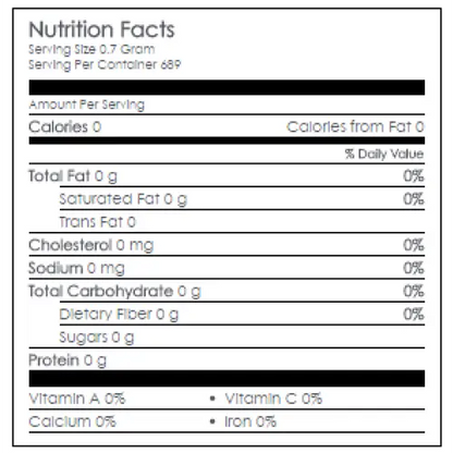 Nutritional Information