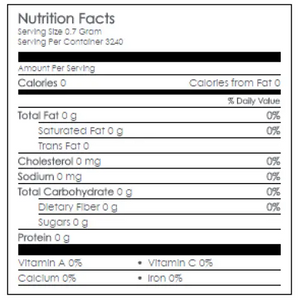 Nutritional Information