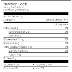 Nutritional Information