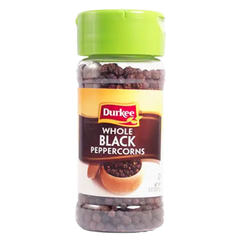 Durkee Whole Black Peppercorns, 2.13 oz.