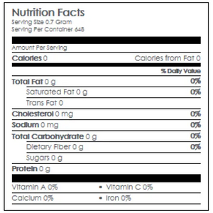 Nurtitional Information