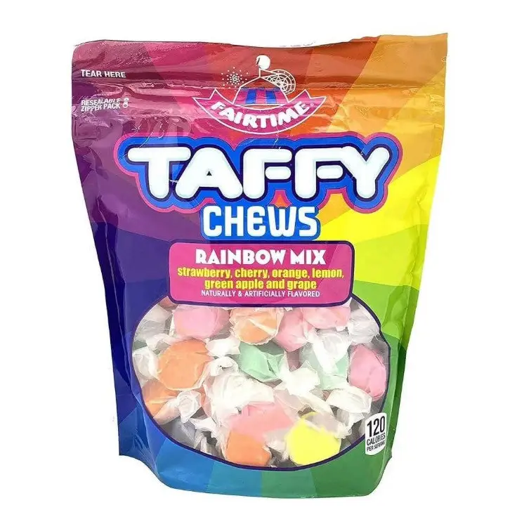 Fairtime Taffy Chews - Rainbow Mix 11 oz.