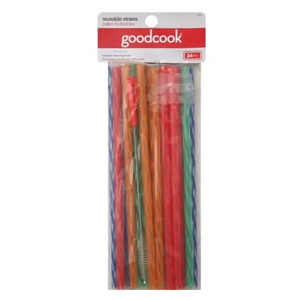 Good Cook Reusable Straws 24 Pack