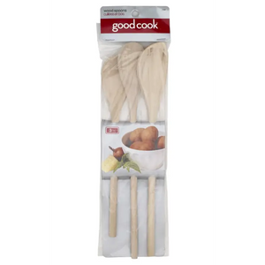 Good Cook Wooden Spoon Set 3 Spoons