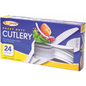 GoodCo White Assorted Cutlery 24 Pack
