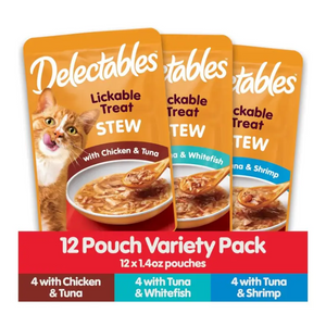 Hartz Delectables Lickable Cat Treat Stew Assorted Flavors