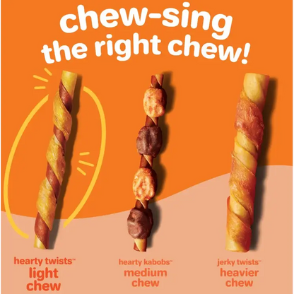 Hartz Oinkies Real Meaty Chews Hearty Twists 24 count