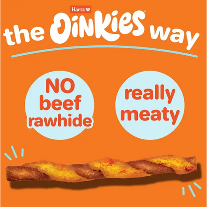 Hartz Oinkies Real Meaty Chews Tender Bullies 9.5 oz.