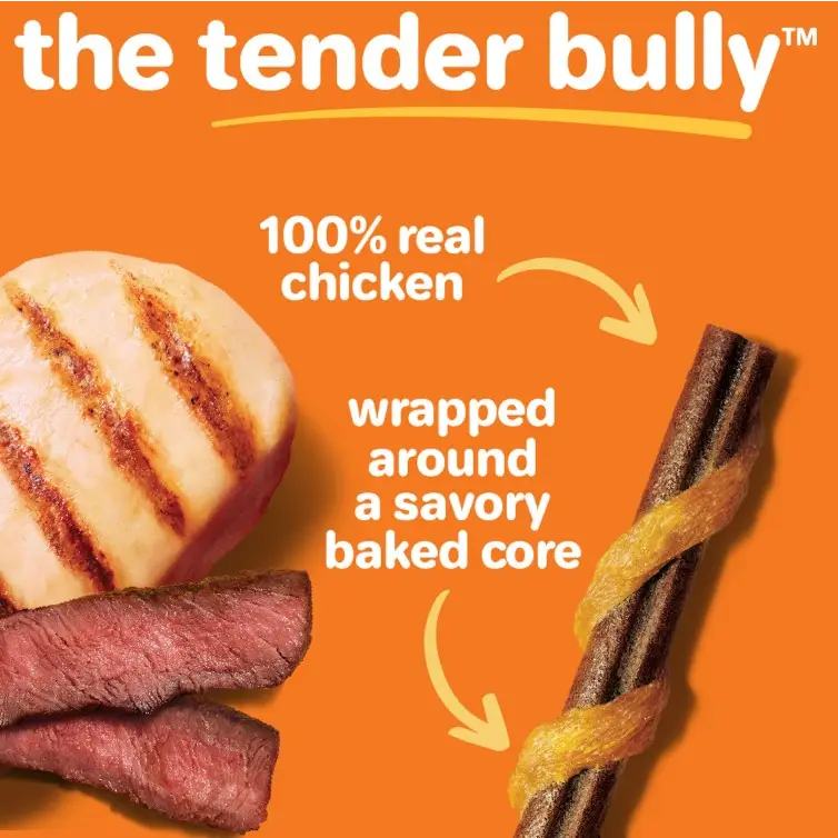 Hartz Oinkies Real Meaty Chews Tender Bullies 9.5 oz.