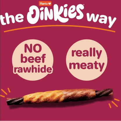 Hartz Oinkies Real Meaty Chews Tender Ribs 22 count