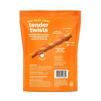 Hartz Oinkies Real Meaty Chews Tender Twists 18 count