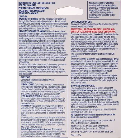 Hartz Ultraguard Pro Flea and Tick Collar for Cats and Kittens 1 collar