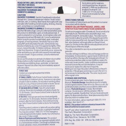 Hartz Ultraguard Pro Flea and Tick Collar for Dogs and Puppies 1 collar