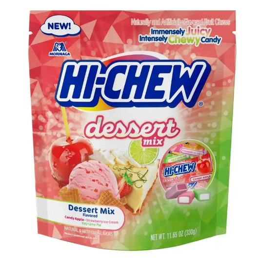 HI-CHEW Dessert Mix Chewy Candy 11.65 oz Stand up Pouch