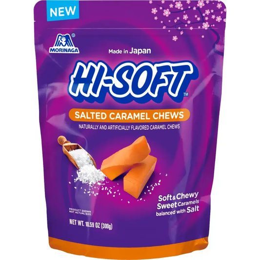 Hi-Soft Salted Caramel Chews Stand Up Bag 10.59 oz. (00421)