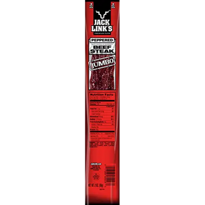 JACK LINK'S PEPPERED BEEF STEAK, 2 OZ.