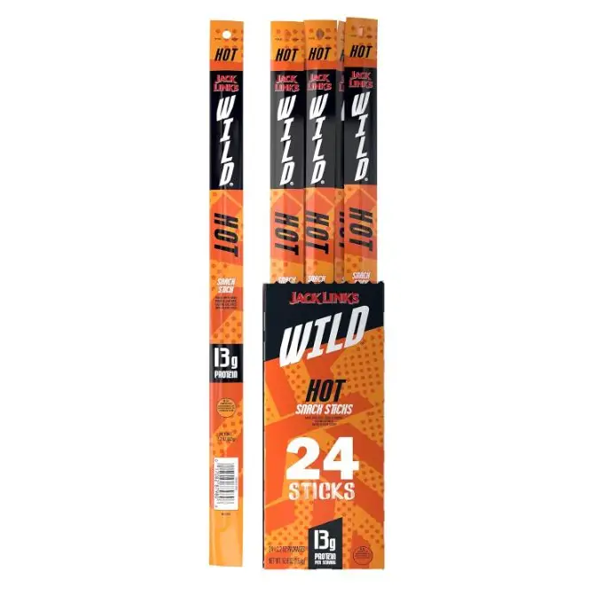 Jack Link’s Wild Hot Sticks 2.2 oz. stick - Sweets N Snacks