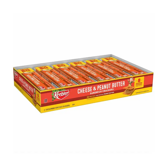 KEEBLER Cheese and Peanut Butter Sandwich Crackers 12 Pack