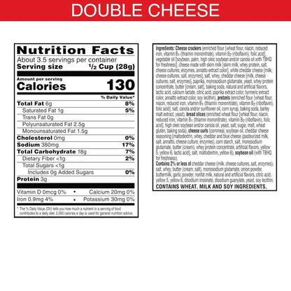 Keebler Cheez-It Snack Mix Double Cheese 3.5 oz. bag (Box of 6 bags)(57720) - Grocery
