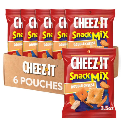 Keebler Cheez-It Snack Mix Double Cheese 3.5 oz. bag (Box of 6 bags)(57720) - Grocery