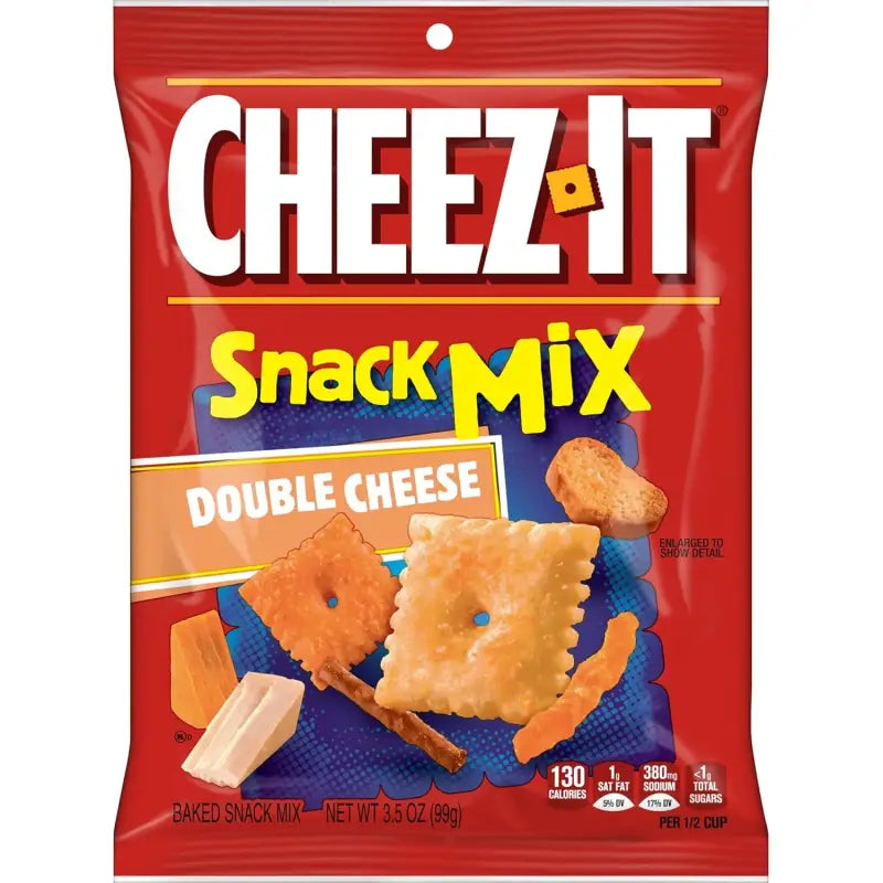 Keebler Cheez-It Snack Mix Double Cheese 3.5 oz. bag (Box of 6 bags)(57720) - Grocery