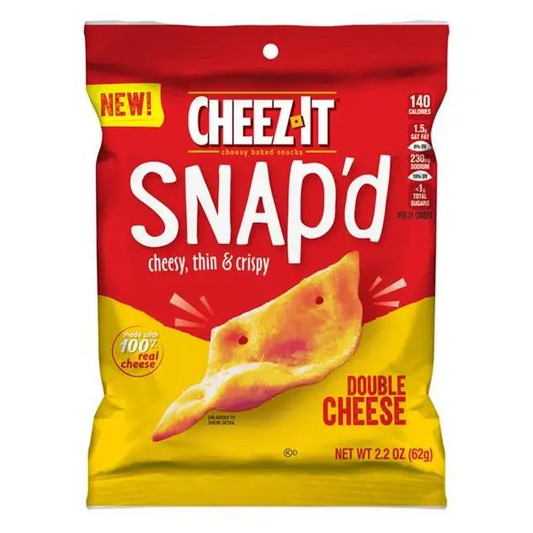 KEEBLER Cheez-It Snap’d Double Cheese 2.2 oz. bag