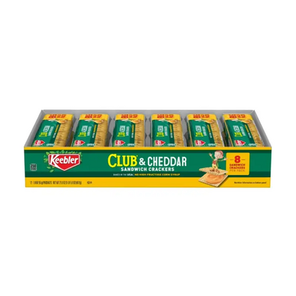 KEEBLER Club & Cheddar Sandwich Crackers 12 Pack (21163)
