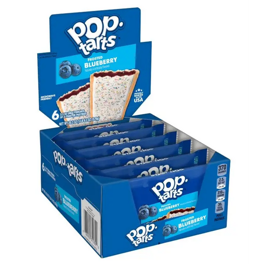 Kellogg’s Frosted Blueberry Pop Tarts 6 Pack 12 Pastry Count (31031)