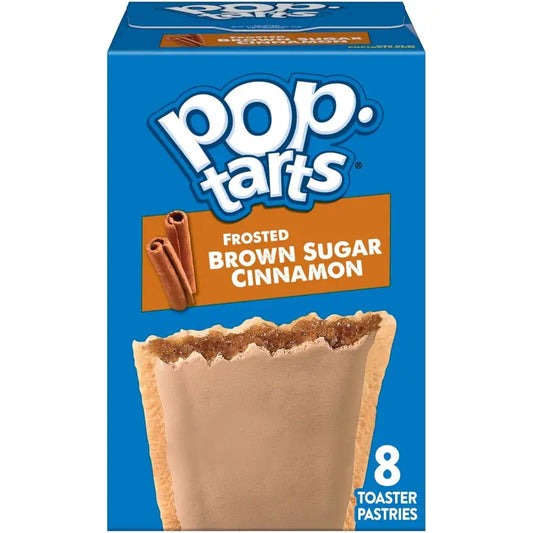 Kellogg’s Frosted Brown Sugar Cinnamon Pop Tarts 4 Pack 8 Pastry Count (22261)