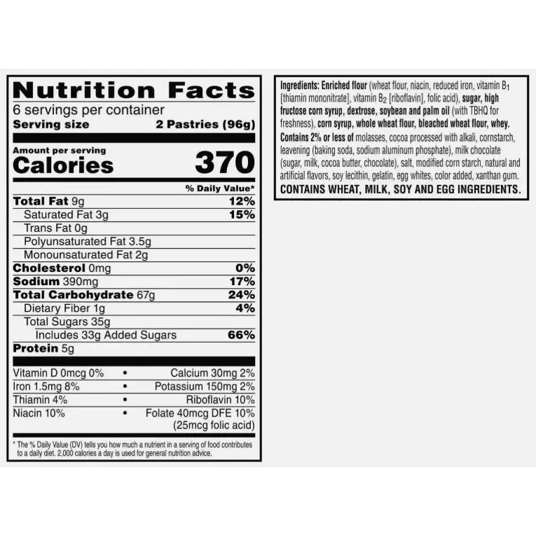 Kellogg’s Frosted S’mores Pop Tarts 6 Pack 12 Pastry Count