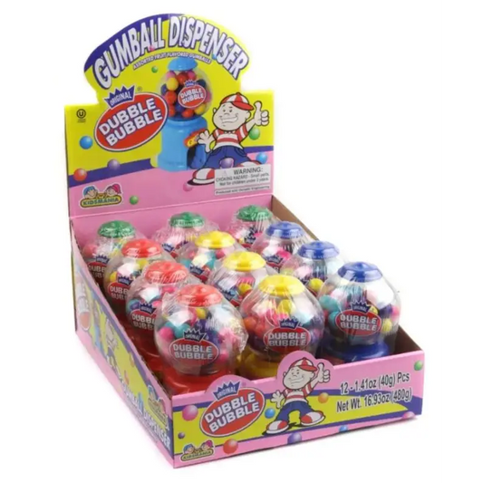 Kidsmania® Dubble Bubble Mini Gumball Machine (Pack of 12)