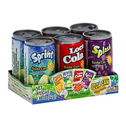 Kidsmania® Soda Can Fizzy Candy (Pack of 12)