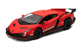KiNSMART Diecast Matte Lamborghini - 1:36 Scale, 12 Pack (274694)