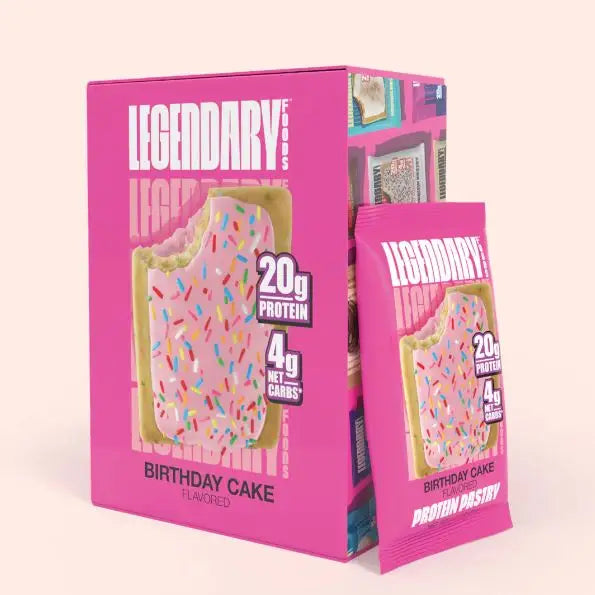 Legendary Birthday Cake Protein Pastry - 10 pack box