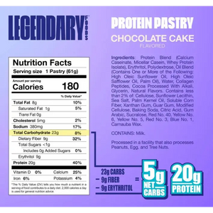 Legendary Chocolate Cake Protein Pastry - 10 pack box