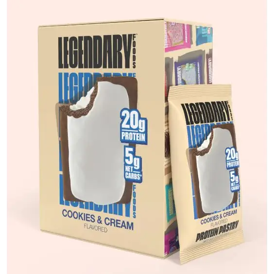 Legendary Cookies & Cream Protein Pastry - 10 Pack Box