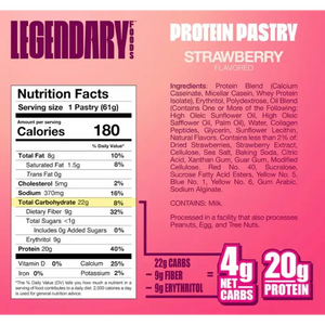 Legendary Strawberry Protein Pastry - 10 pack box