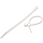 NavePoint 8 Inch Mount Head Screw Cable Wire Zip Tie 50 lbs Natural White 100 Pack