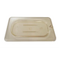 Ninth Pan Amber High Heat Flip Lid with Front Notch Microwaveable