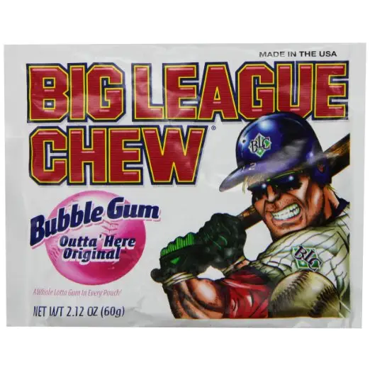 Original Big League Chew 2.12 oz. Box of 12 bags