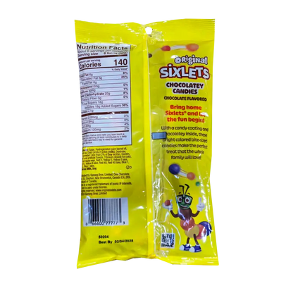 Original Sixlets Chocolatey Candies-6 oz. Peg Bags