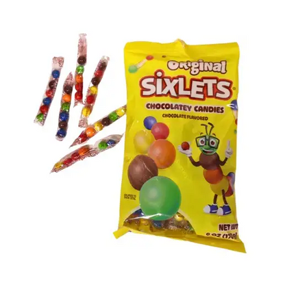 Original Sixlets Chocolatey Candies-6 oz. Peg Bags