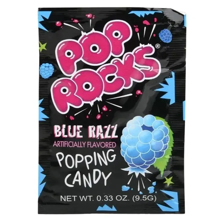 Pop Rocks Blue Razz Popping Candy 24 Count