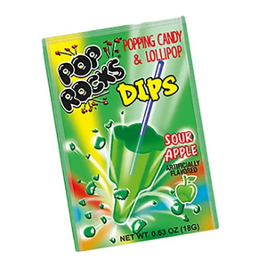 Pop Rocks Dips Sour Apple 18 Count