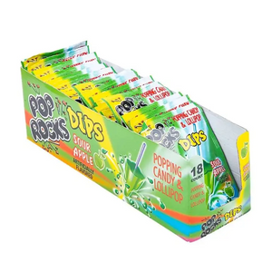 Pop Rocks Dips Sour Apple 18 Count