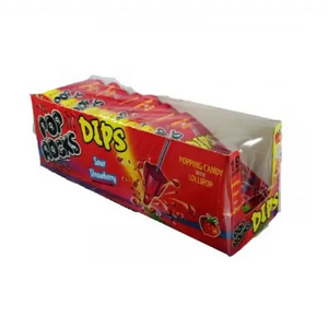 Pop Rocks Dips Sour Strawberry 18 Count